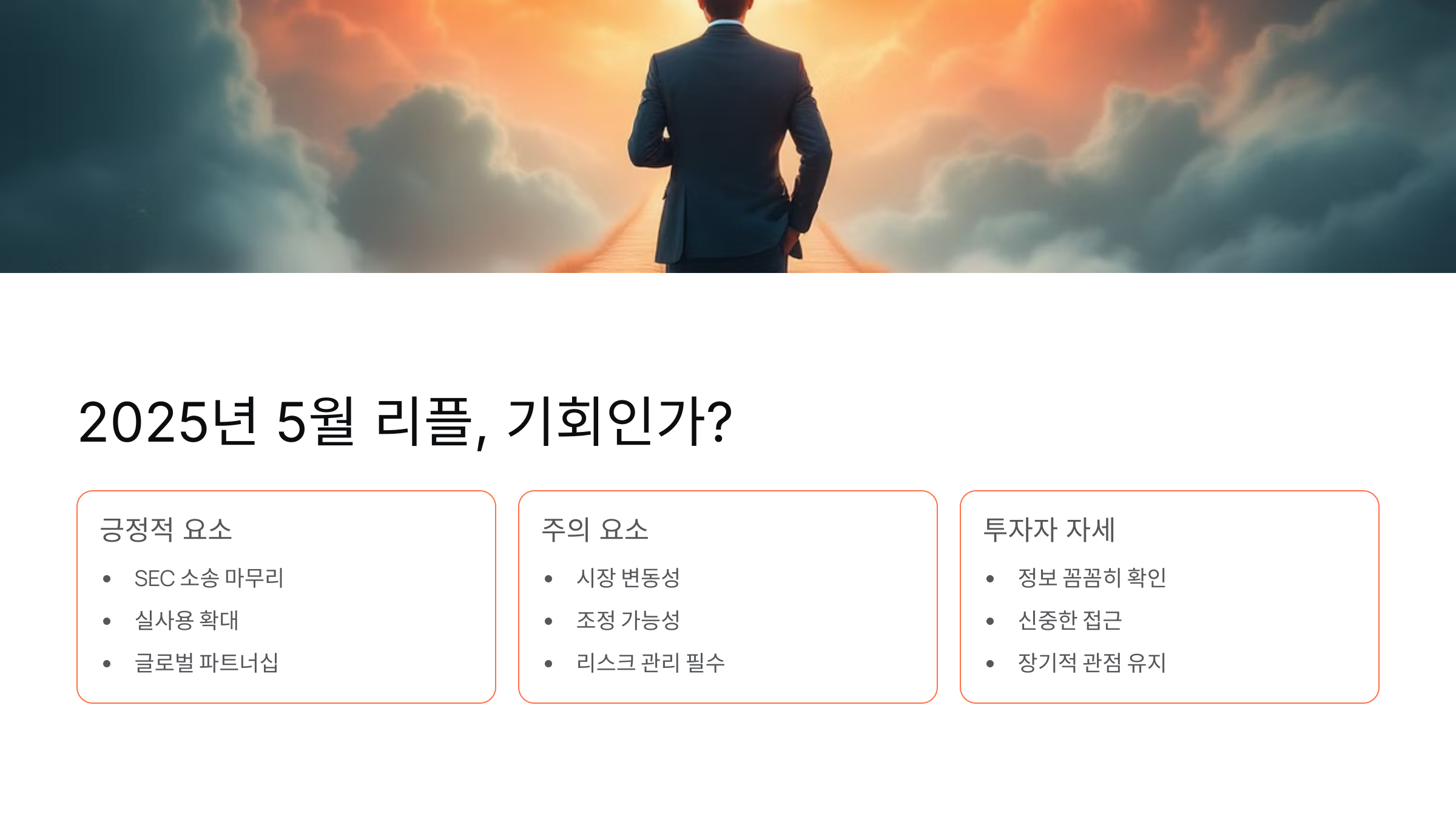 🌊 2025년 5월 리플, 다시 주목받는 이유는?