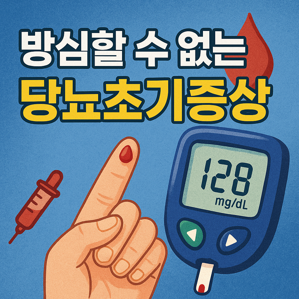 혈당 수치보다 무서운 당뇨 신호들, 당뇨초기증상? 당신 몸이 보내는 SOS!