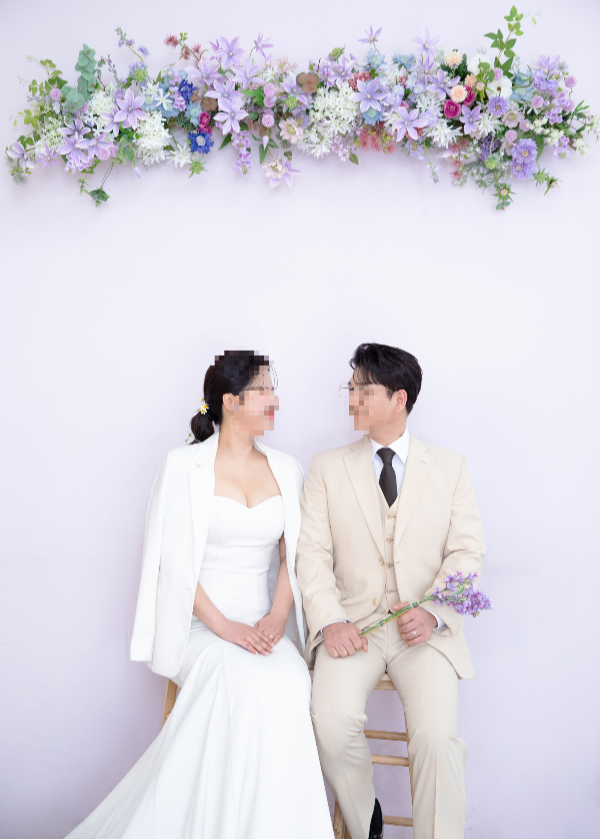 웨딩촬영-생화장식