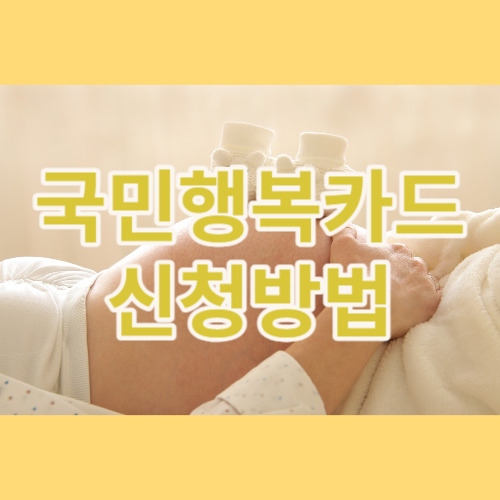 국민행복카드 신청