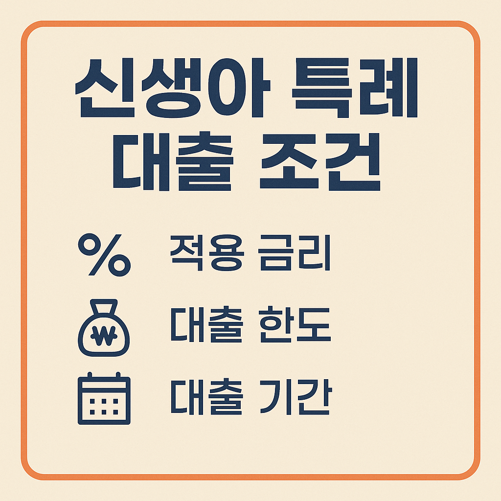 신생아 특례 대출 조건