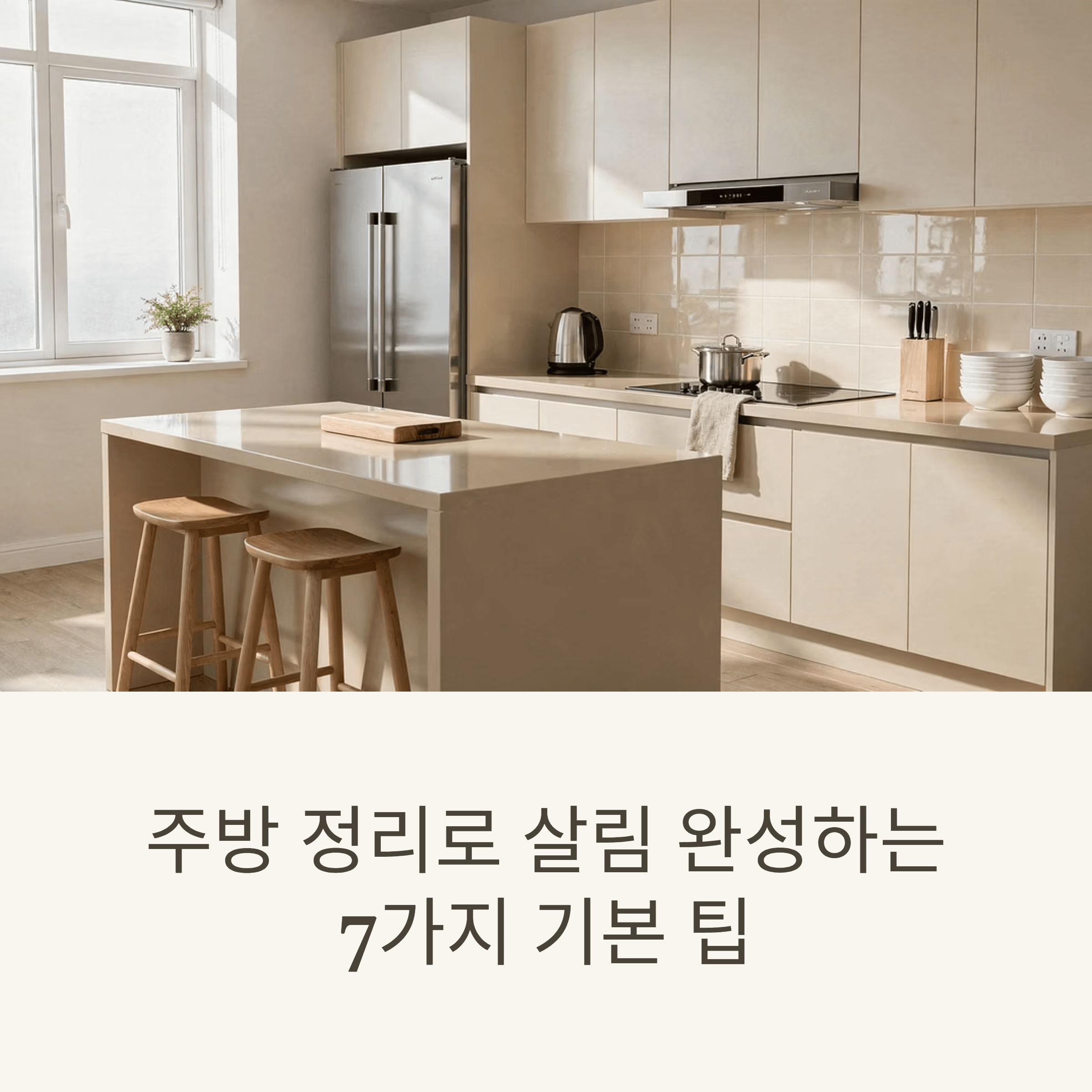 주방 정리로 살림 완성하는 7가지 기본 팁