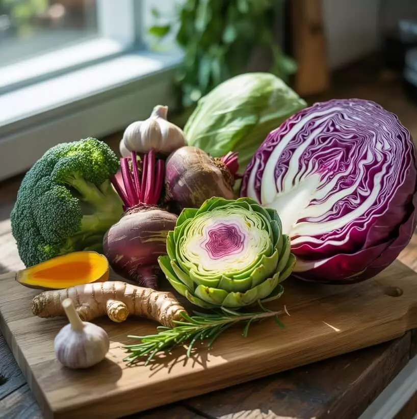 간 건강에 좋은 식단 이미지