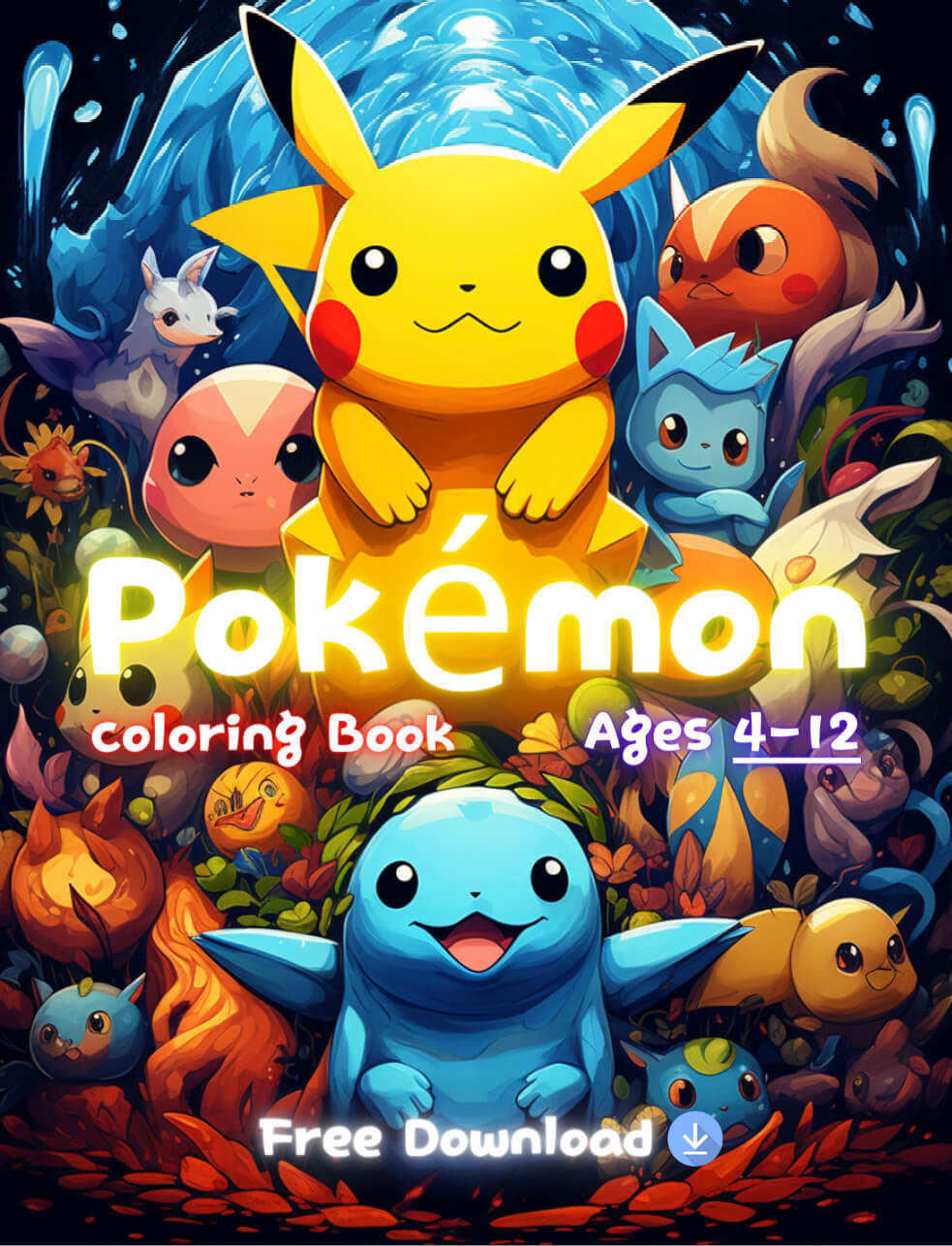 포켓몬스터 색칠공부 무료 다운로드