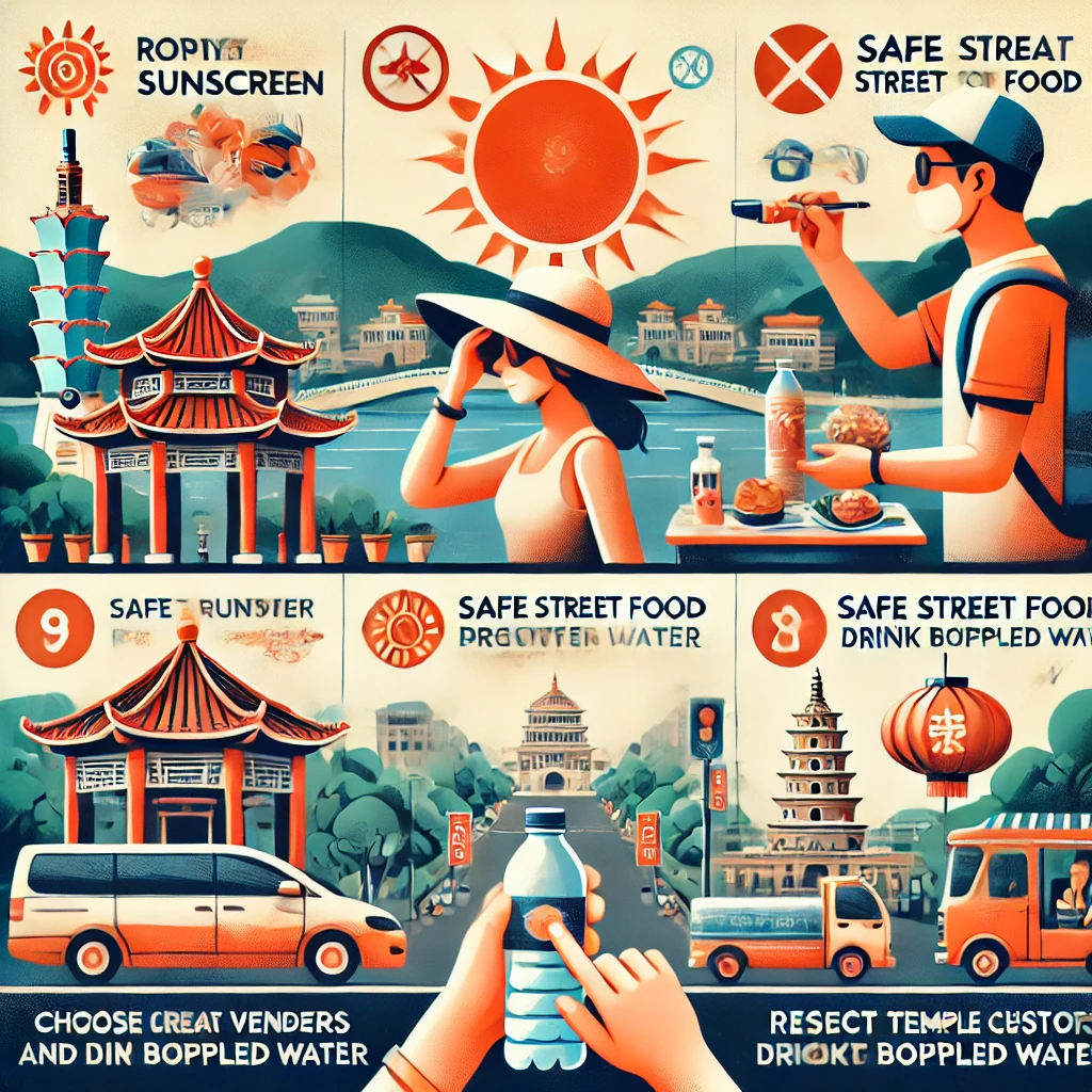 타이난 여행 시 주의할 점을 나타내는 이미지