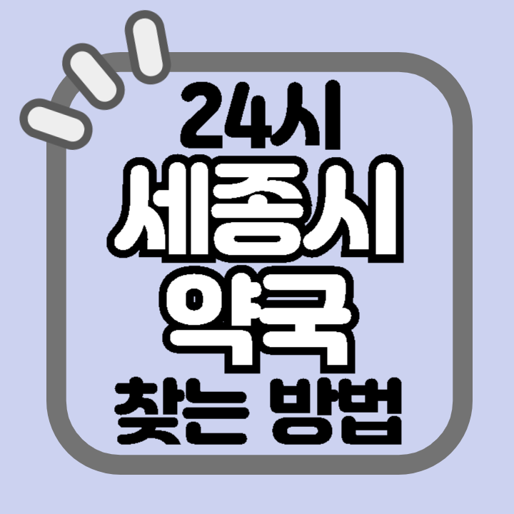 세종시 24시 야간 주말 공휴일 명절 추석 설 약국 병원 동물병원 찾기