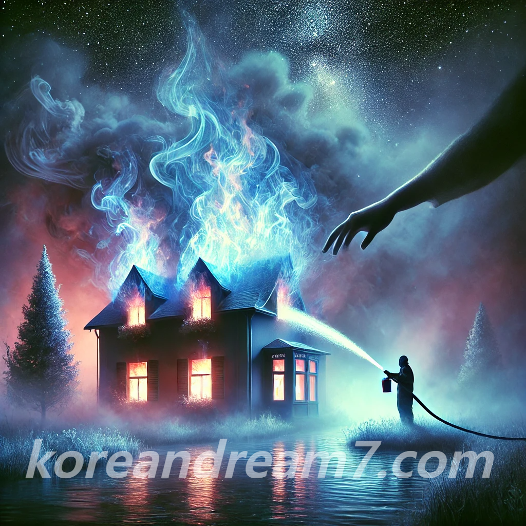 집에 불 끄는 꿈