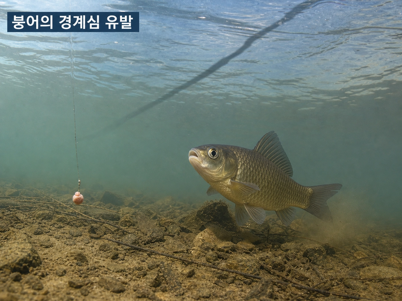 붕어의 경계심 유발