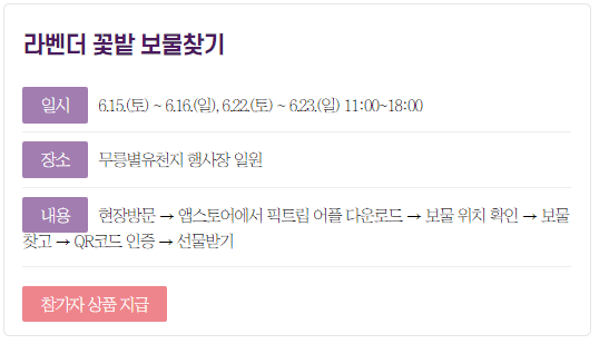 2024 무릉별유천지 라벤더축제