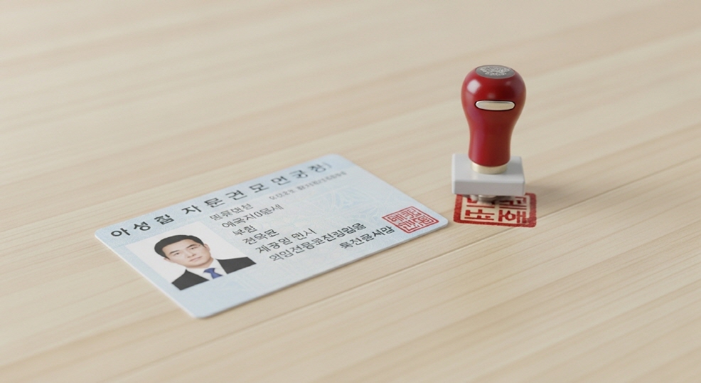 신분증 도장