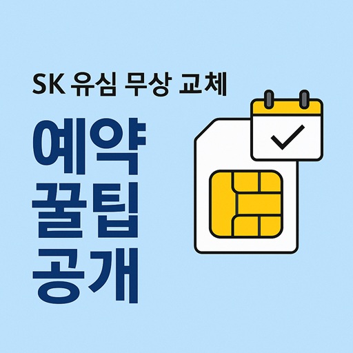 초유의 해킹!SK 유심 무상 교체 예약 꿀팁 공개