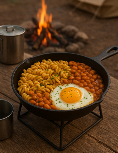 캠핑 음식 요리 관련 사진