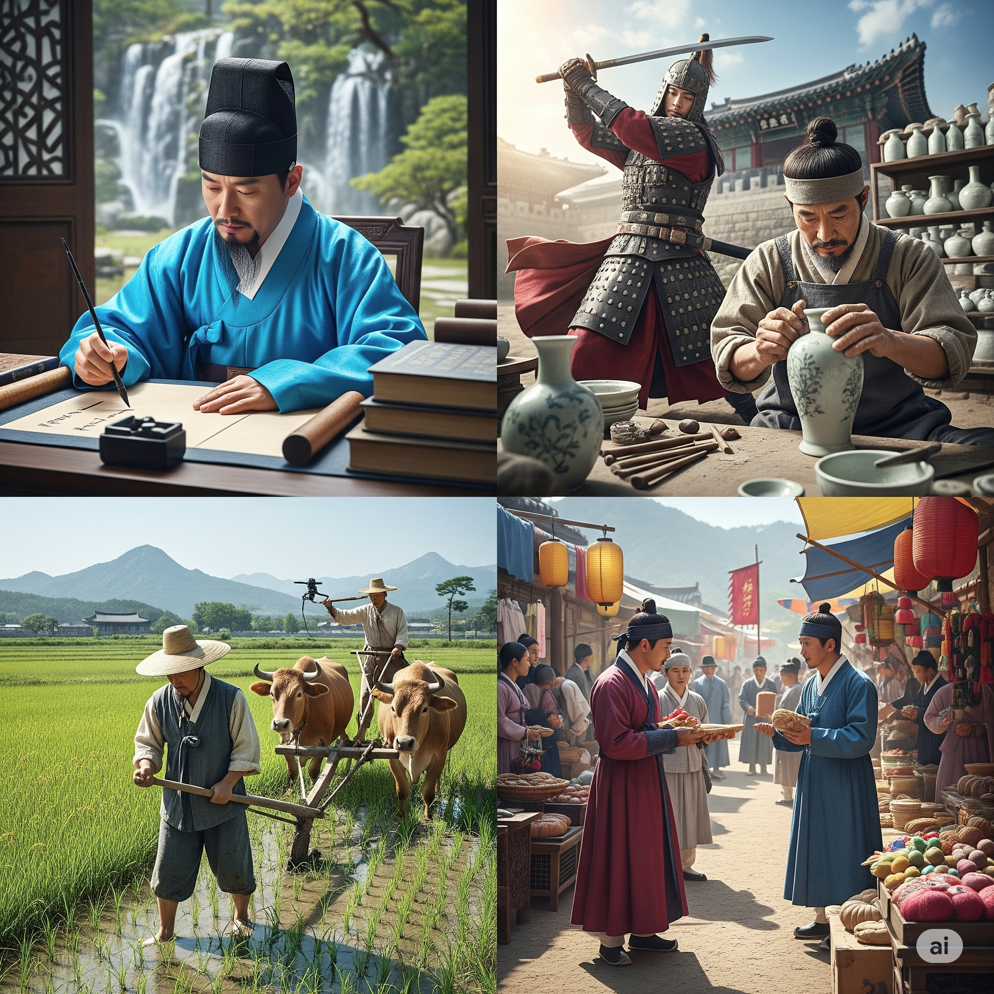 한국 역사 속의 직업들에 관한 이미지