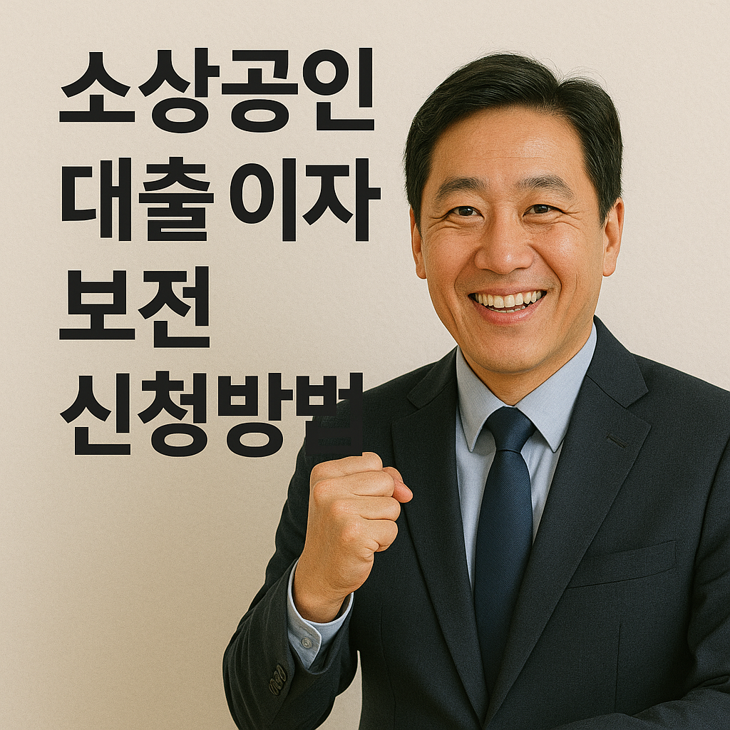소상공인 대출 이자보전 신청방법