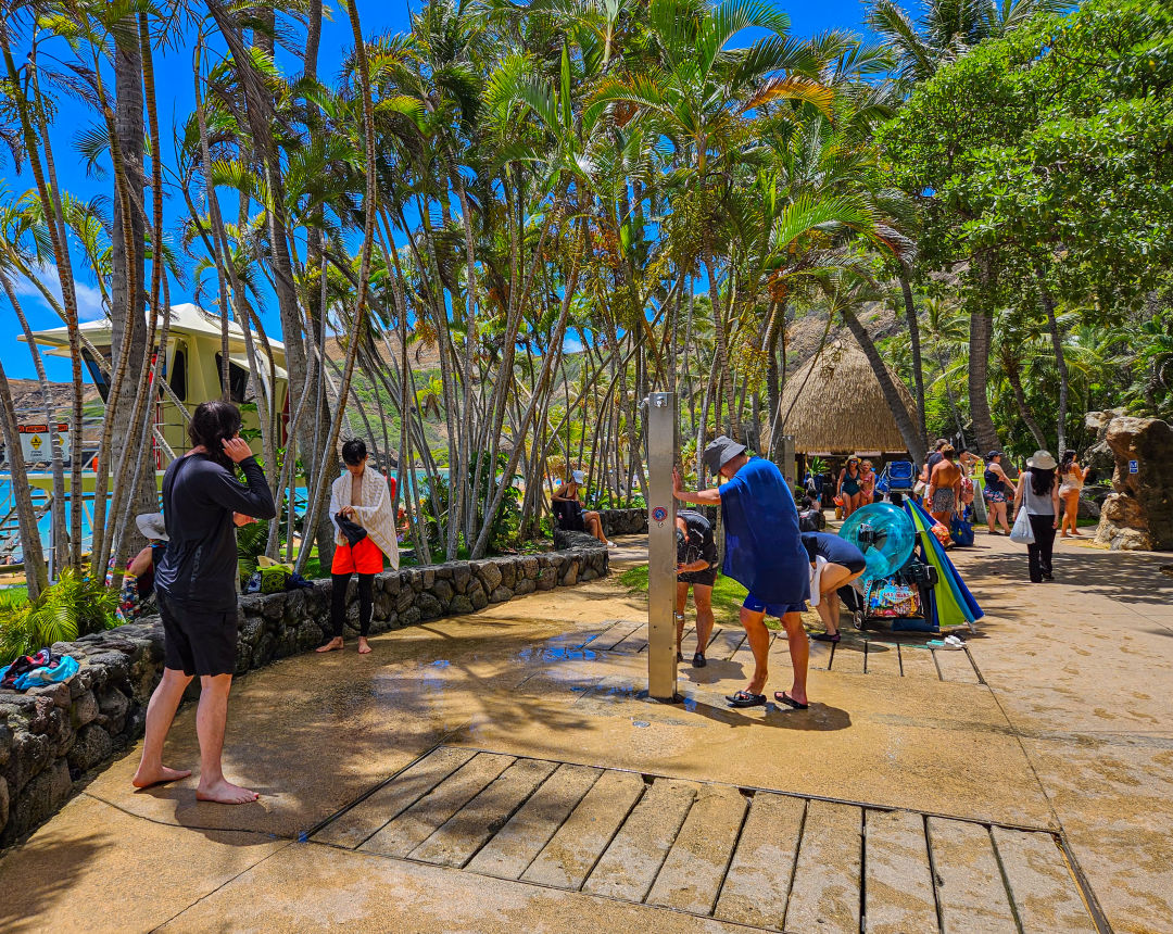 하나우마베이 샤워시설