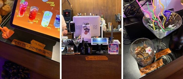 이용시간, 와이파이 안내문 및 캔들