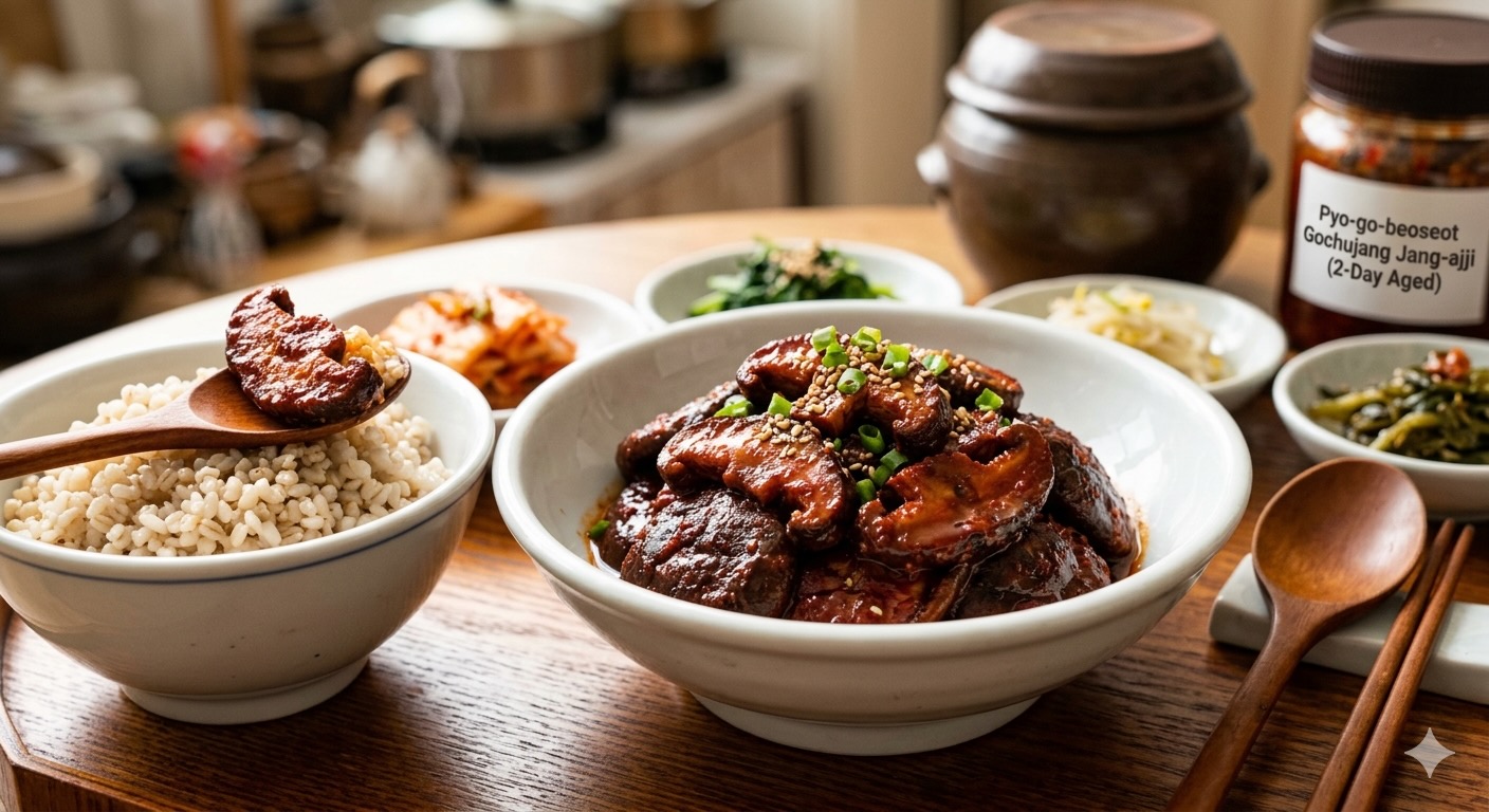 표고버섯 고추장 장아찌