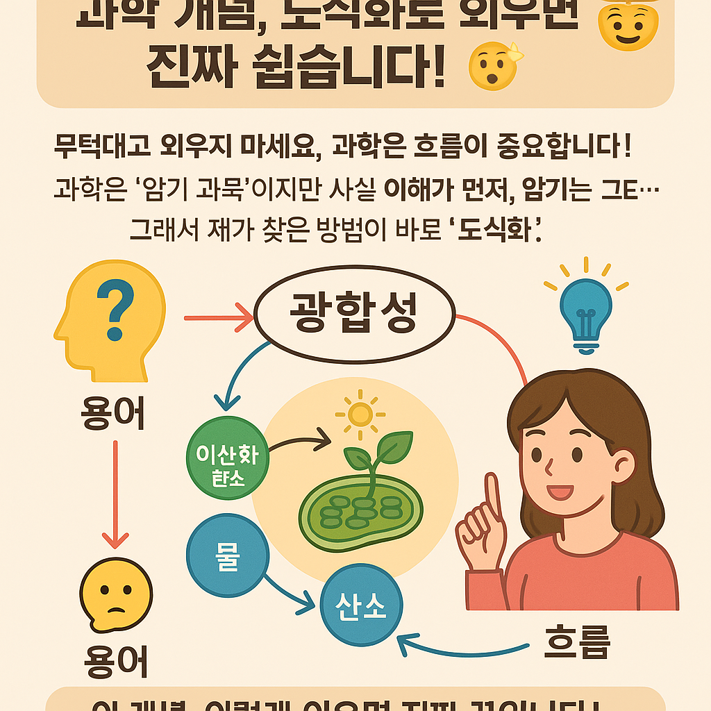 과학 개념, 도식화로 외우면 진짜 쉽습니다!