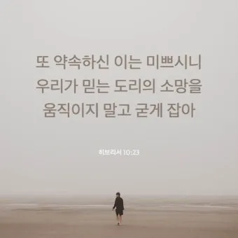 히브리서 12장 1절 묵상 - 이러므로 우리에게 구름 같이 둘러싼 허다한 증인들이 있으니_13