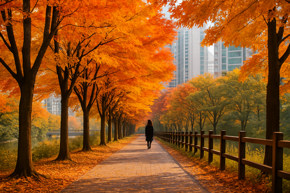 수원 도심 속 광교마루길 단풍 명소 3곳 완벽 가이드