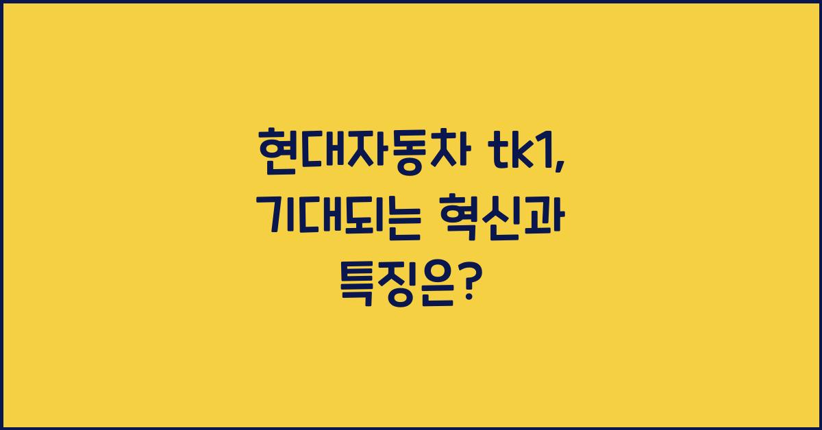 현대자동차 tk1