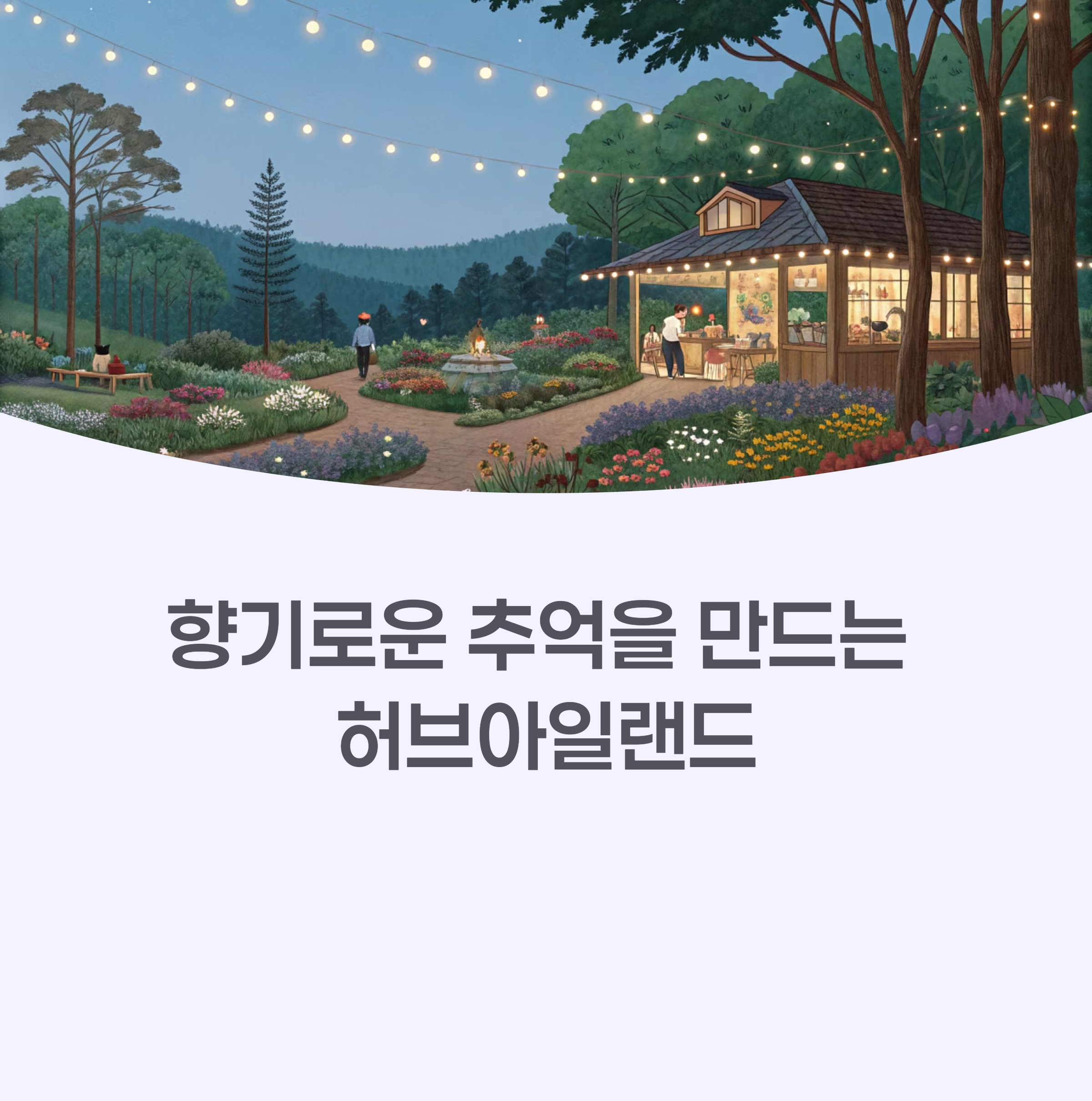 허브아일랜드의 다채로운 허브 정원