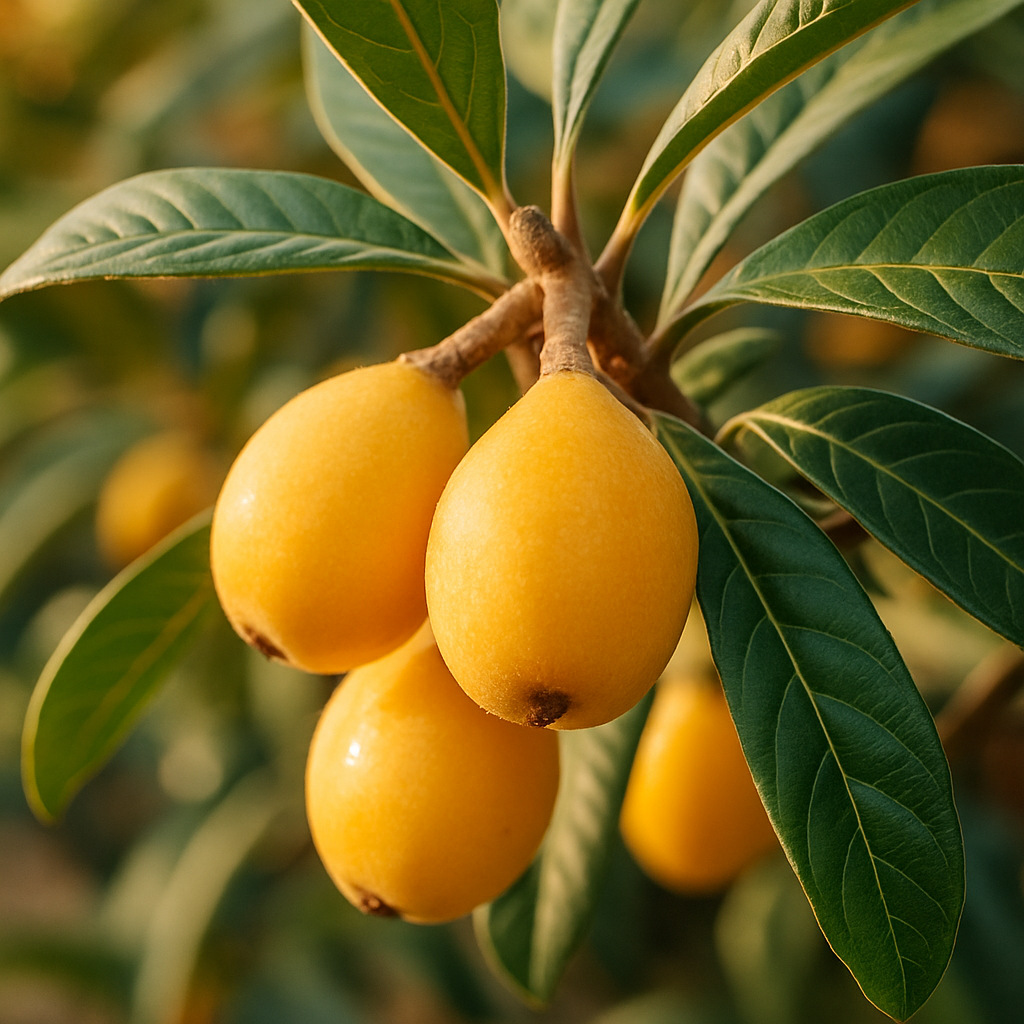 나무에 달려있는 비파열매