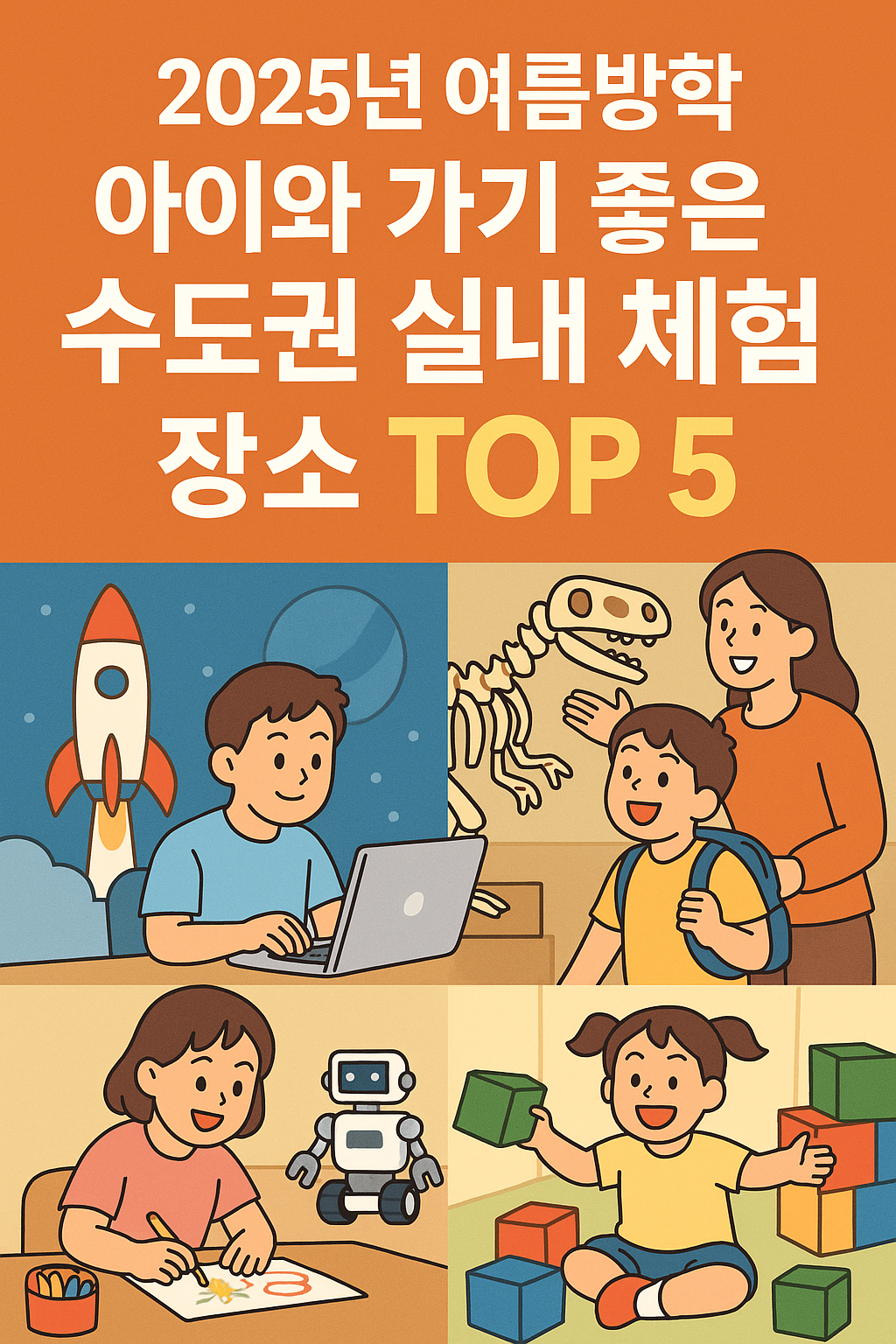 🏛️ 2025년 여름방학, 아이와 함께 가기 좋은 수도권 실내 체험 공간 TOP5