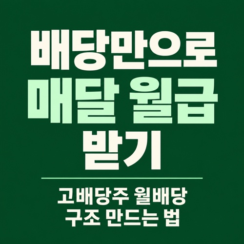 고배당주로 매달 배당이 들어오는 월배당 구조 만드는 방법 안내 썸네일