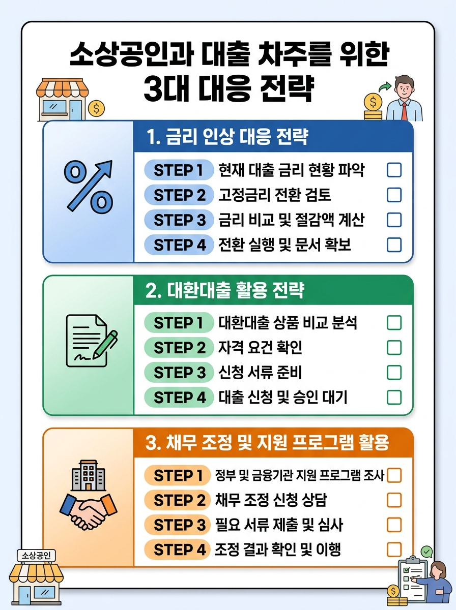 소상공인과 대출 차주를 위한 3대 대응 전략
