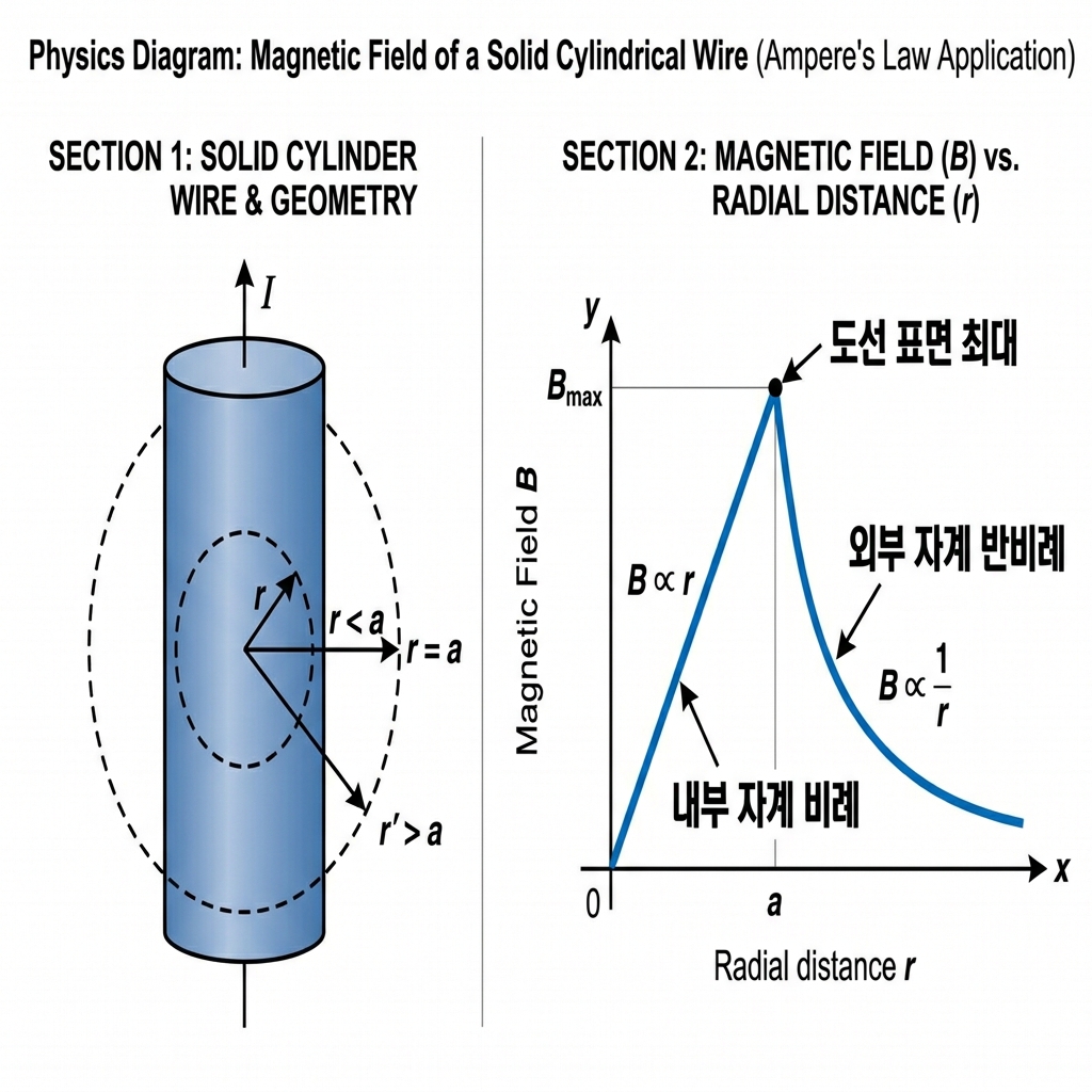 [전자기학] 제7장 진공 중의 정자계(대칭성으로 끝내는 쿨롱의 법칙과 동축 원통 내외부 자계의 세기)