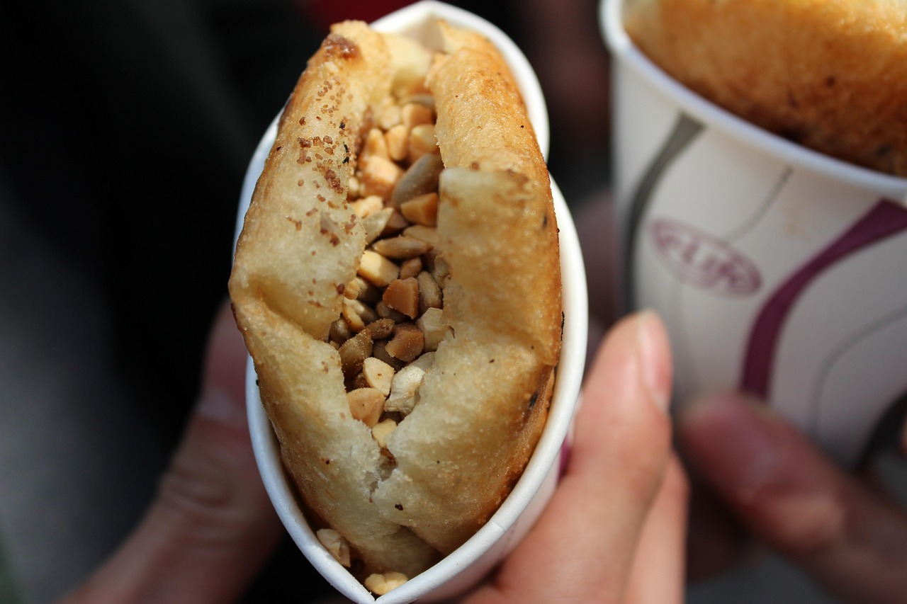 견과류를 넣은 호떡