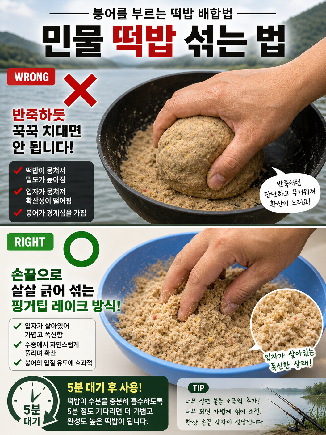 올바른 떡밥 배합법