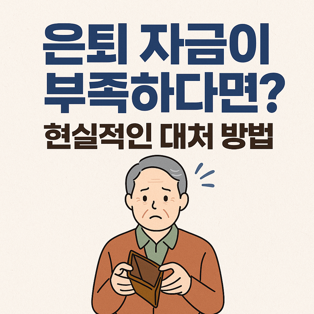 은퇴 자금이 부족하다면? 현실적인 대처 방법