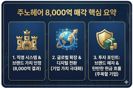 주노헤어 8,000억 매각 요약