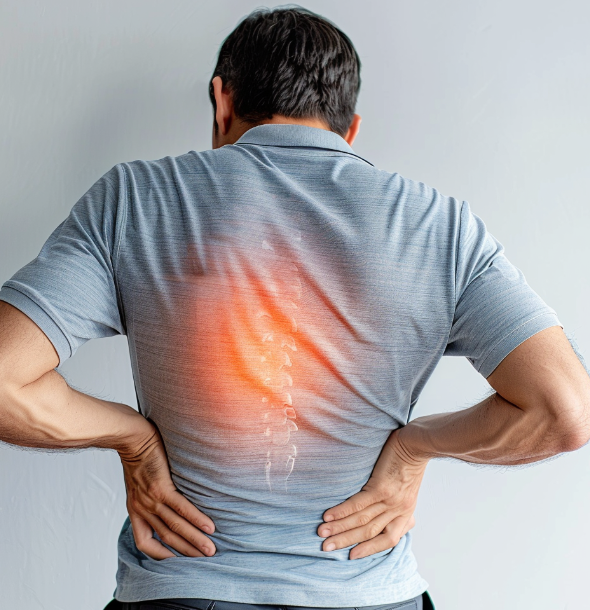 등 통증 부위 위치