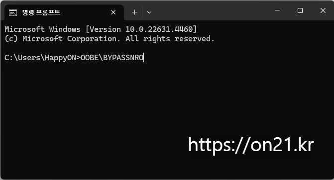 프롬프트 명령어