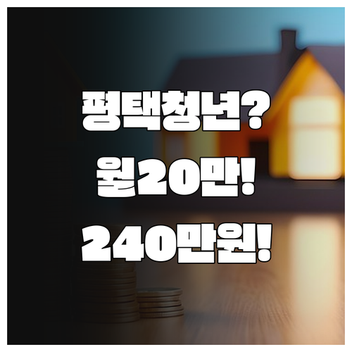 평택시 청년월세지원 월 최대 20만원..