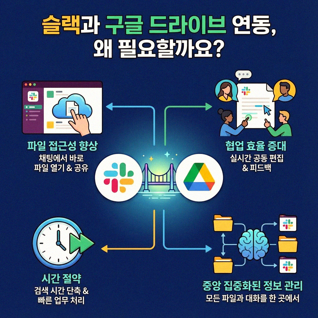 슬랙과 구글 드라이브 연결, 업무 효율 높이는 꿀팁