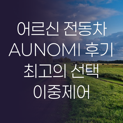어르신을 위한 최고의 선택 AUNOM..
