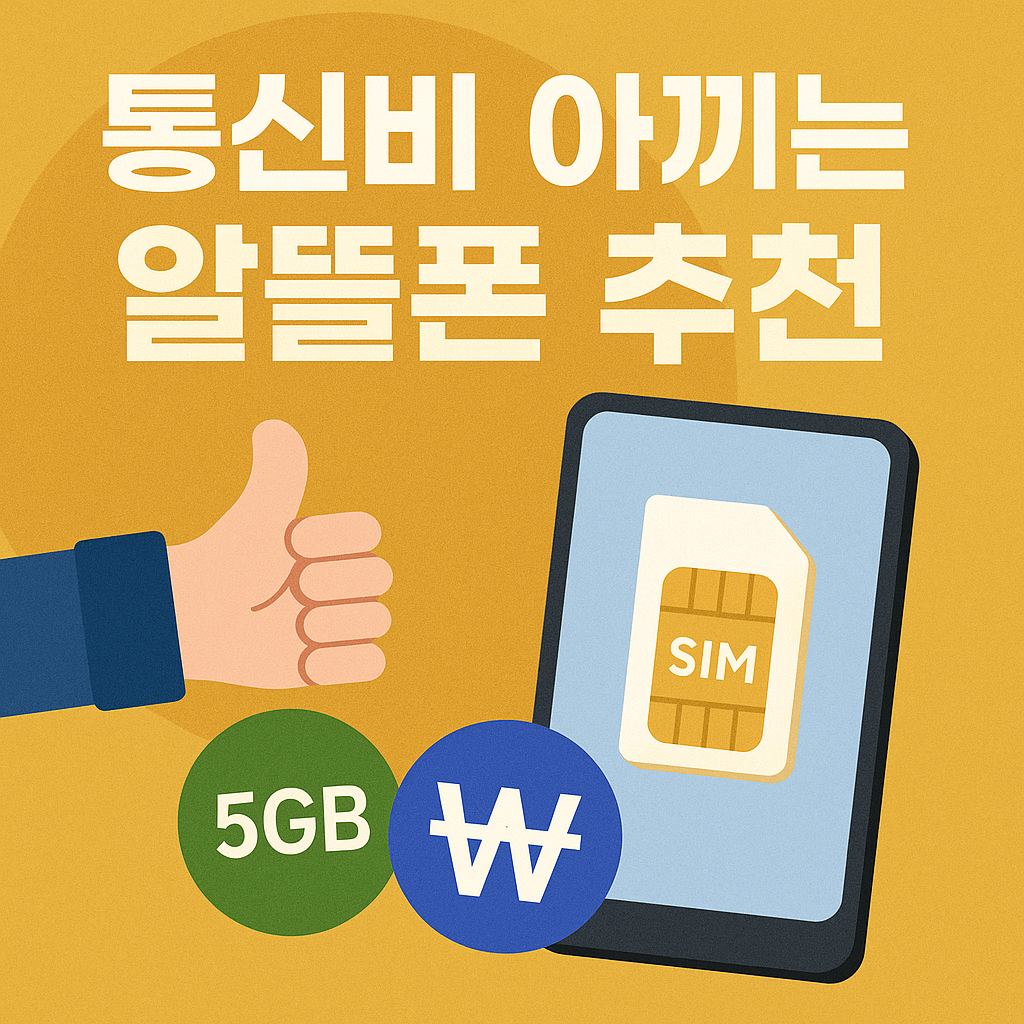 통신비 아끼는 알뜰폰 추천