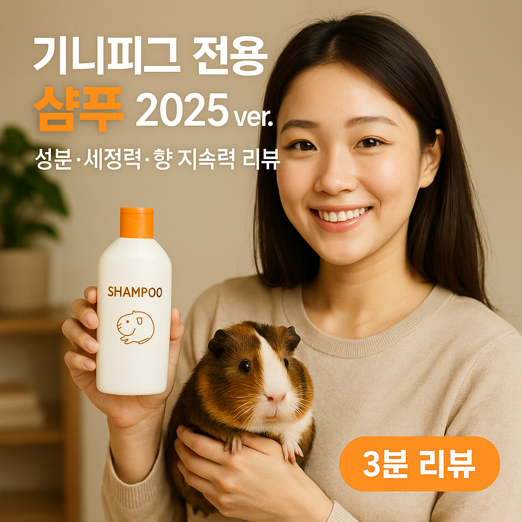 기니피그 전용 샴푸 2025 ver. &ndash; 성분&middot;세정력&middot;향 지속력 리뷰