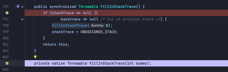 fillInstackTrace-log