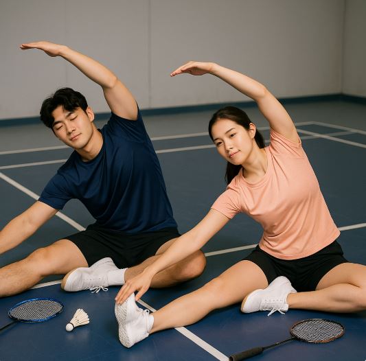 배드민턴 스트레칭 관련 사진