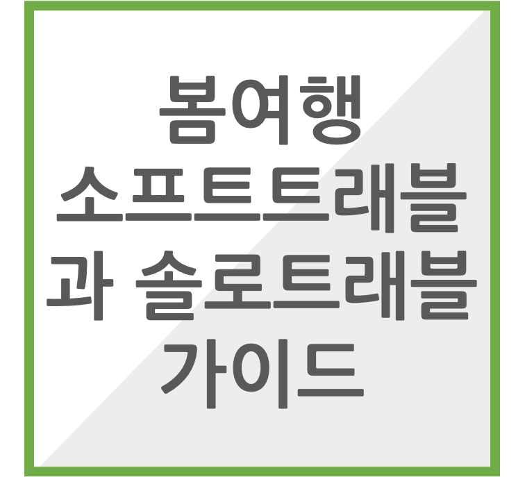 소프트트래블과 솔로트래블 썸네일 이미지