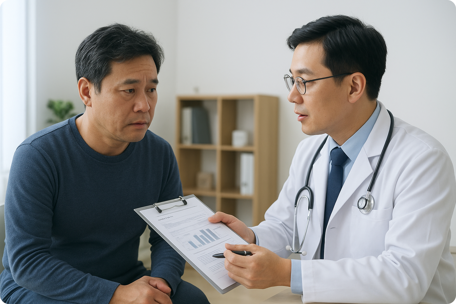 건강검진 상담중