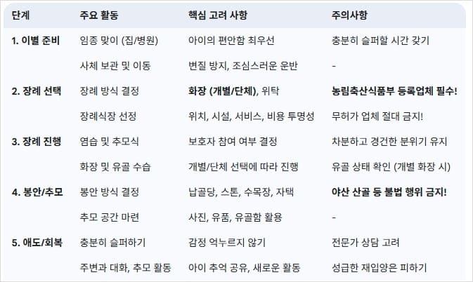 반려-동물-장례-절차의-주요-단계와-핵심-내용