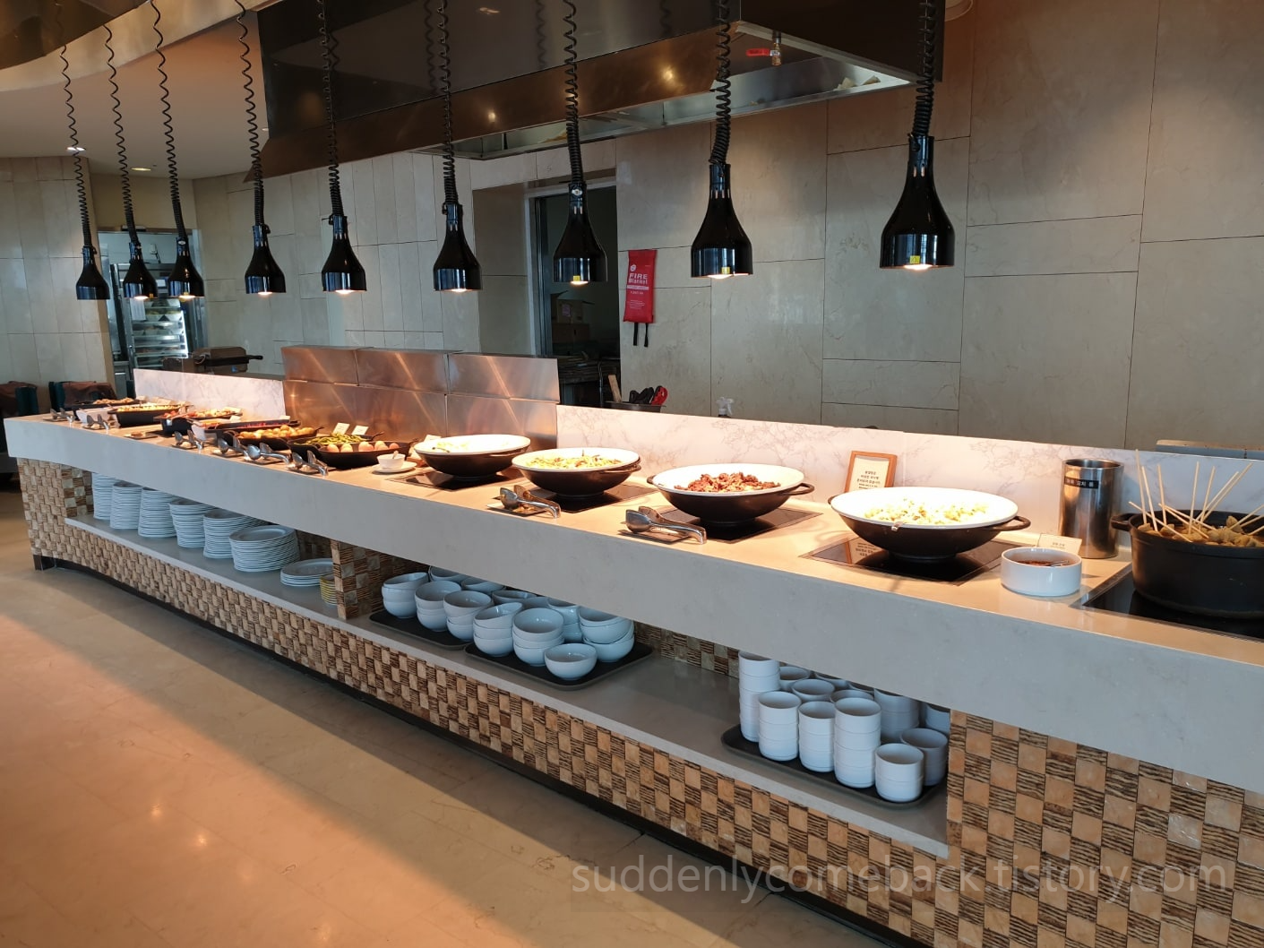 롯데-호텔-제주-조식-뷔페-코너