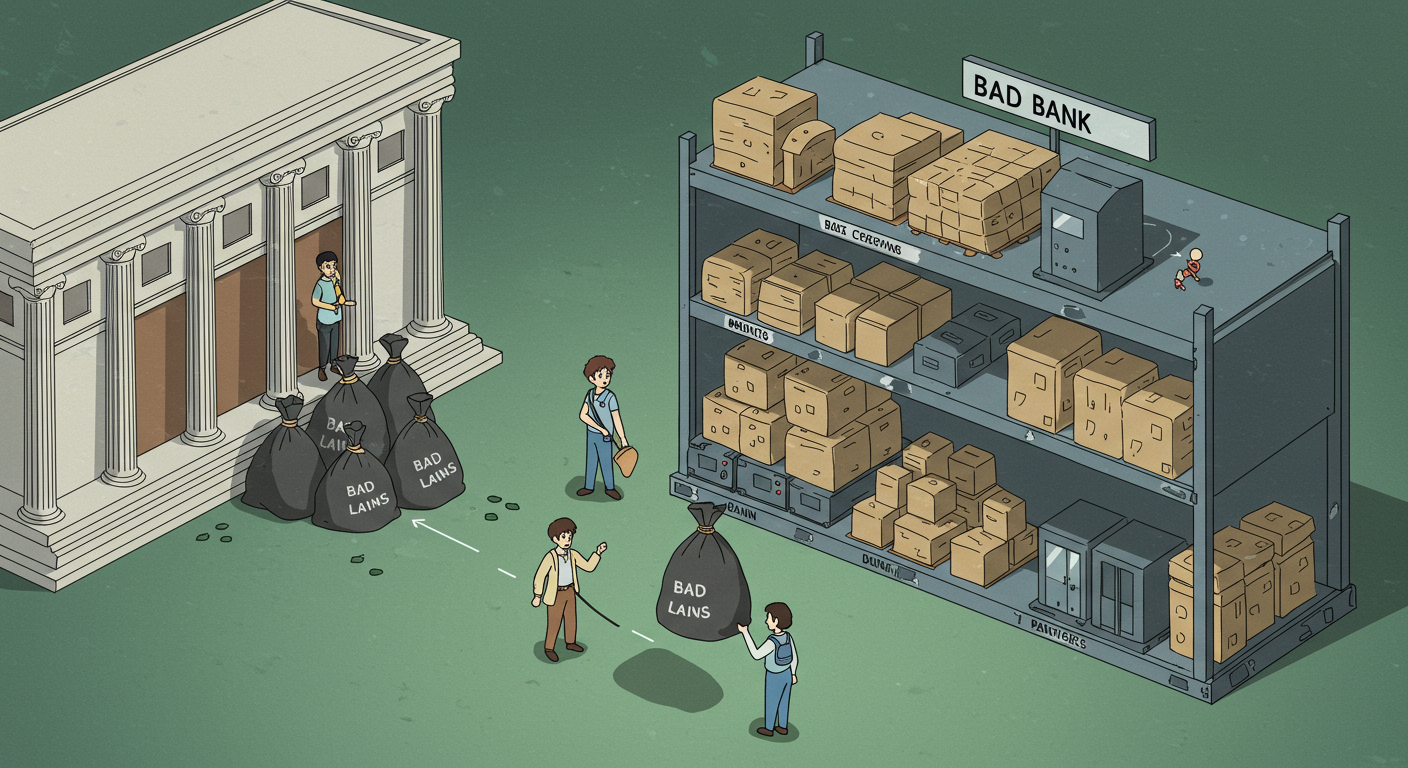배드뱅크 구조를 설명하는 그림