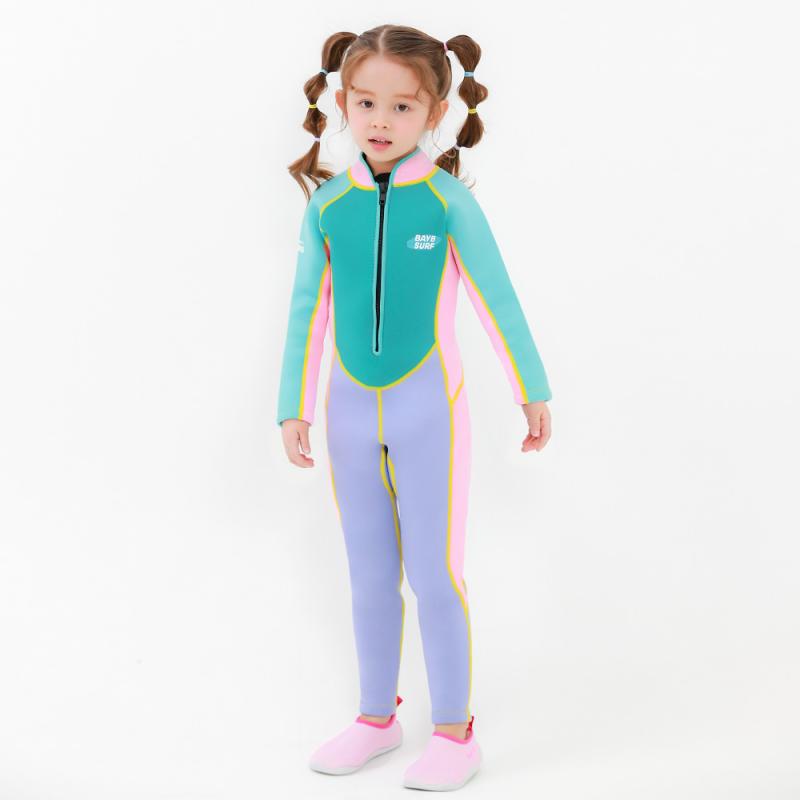 BAY-B 유아 아동 어린이 스윔슈트 키즈 웻슈트 물놀이 잠수복WS-2